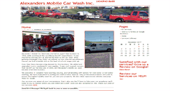 Desktop Screenshot of alexandersmobilecarwash.com